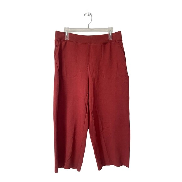 Nike Yoga Luxe Women's Cropped Fleece‎ Training Pants Redstone Medium DA0776-670 - Picture 1 of 11
